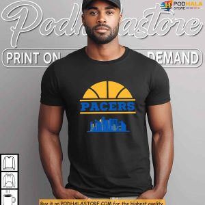 Skyline Pacers Shirt Celebrating Indiana Basketball And Fan City Spirit 4