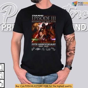 Star Wars 2005 2025 Shirt, Revenge Of The Sith Shirt, Jedi Era Throwback