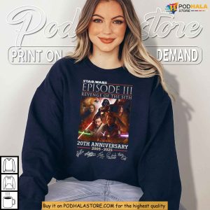 Star Wars 2005 2025 Shirt Revenge Of The Sith Shirt Jedi Era Throwback 2