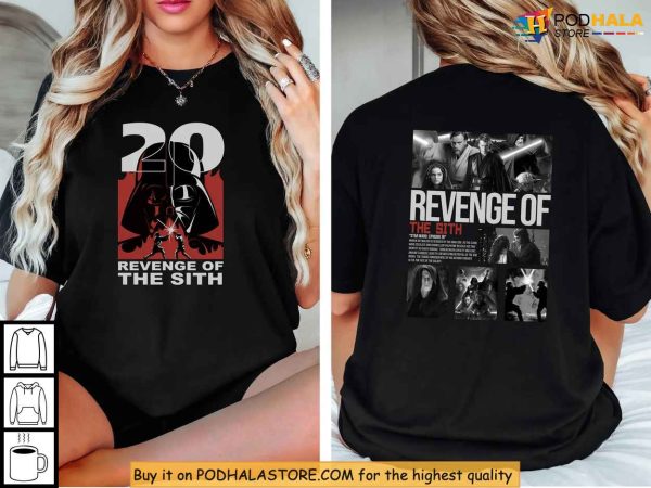 Star Wars 20th Anniversary Shirt, Epic Revenge Of The Sith Graphic Tribute