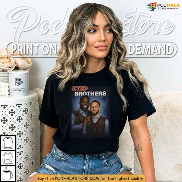 Step Brothers Shirt Featuring Curry, Green, Inspired By NBA Meme Culture