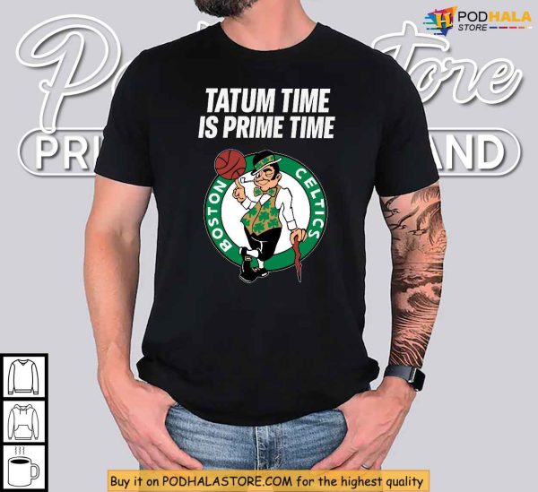 Tatum Time Is Prime Time Shirt, Your Go-To Look For NBA 2025 Playoff Hype
