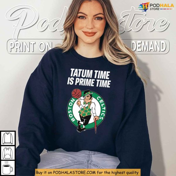 Tatum Time Is Prime Time Shirt, Your Go-To Look For NBA 2025 Playoff Hype