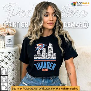 Thunder 2025 Shirt Honors OKC Team Pride Skyline Design And MVP Drive 2