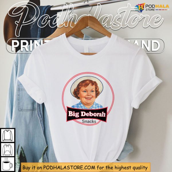 Vintage Style Big Deborah Logo Shirt, Funny American Snack Throwback