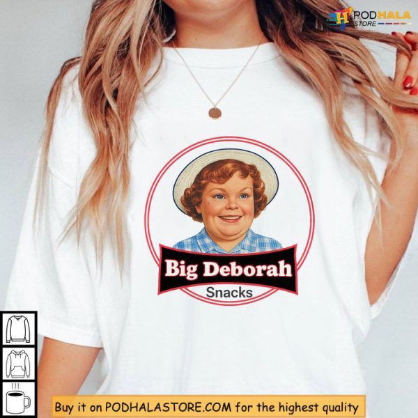 Vintage Style Big Deborah Logo Shirt, Funny American Snack Throwback
