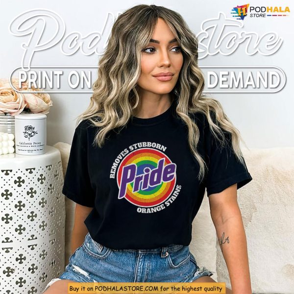 Anti Trump Pride Shirt, A Political Statement Worn With Rainbow Power