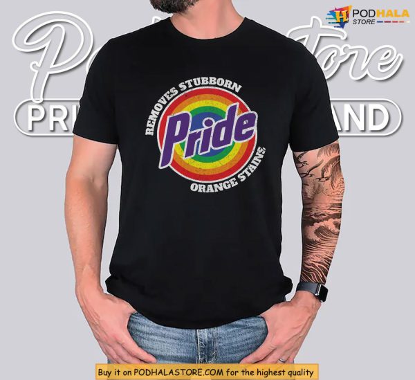 Anti Trump Pride Shirt, A Political Statement Worn With Rainbow Power
