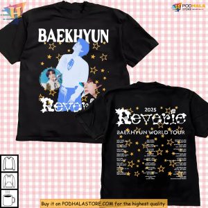 Baekhyun Shirt, EXO Reverie 2025 World Tour Fan Merch, Kpop Stars