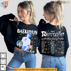 Baekhyun Shirt EXO Reverie 2025 World Tour Fan Merch Kpop Stars 4