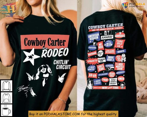 Beyonce Shirt Cowboy Carter Rodeo Style, Chitlin Circuit Retro Graphic