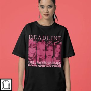 Blackpink Shirt World Tour 2025 Jisoo Rose Jennie Lisa Fan Gift