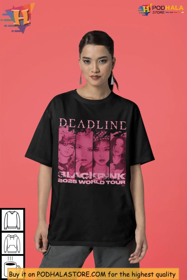 Blackpink Shirt World Tour 2025 Jisoo Rose Jennie Lisa Fan Gift
