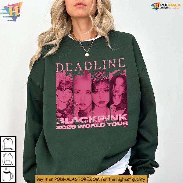Blackpink Shirt World Tour 2025 Jisoo Rose Jennie Lisa Fan Gift