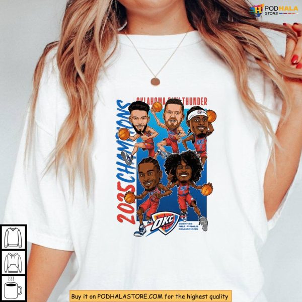 Celebrate 2025 With Oklahoma City Thunder Champions Shirt Featuring Stars