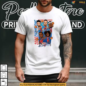 Celebrate 2025 With Oklahoma City Thunder Champions Shirt Featuring Stars 3