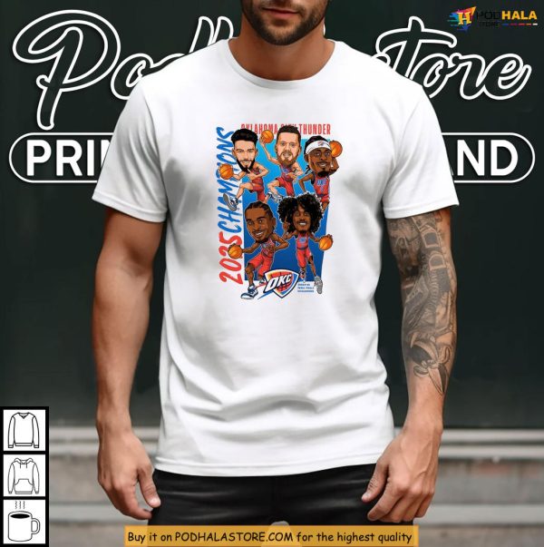 Celebrate 2025 With Oklahoma City Thunder Champions Shirt Featuring Stars