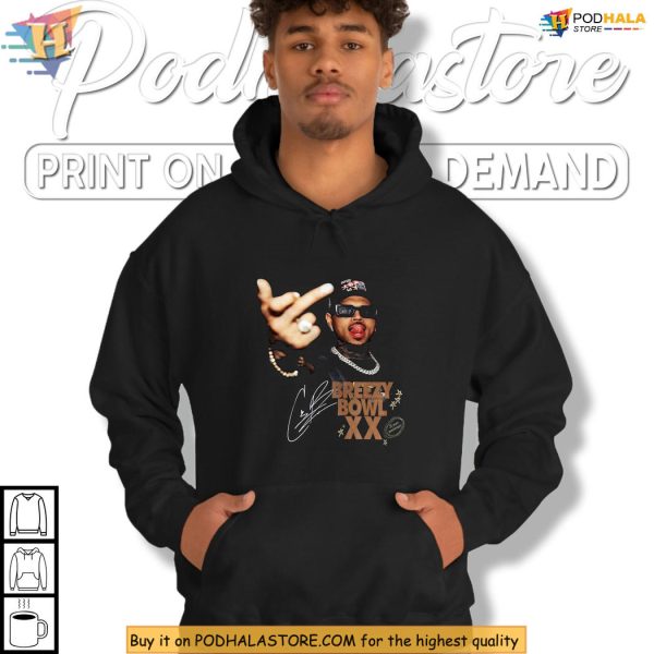 Chris Brown Shirt Vintage Breezy Bowl XX Middle Finger Rap Graphic