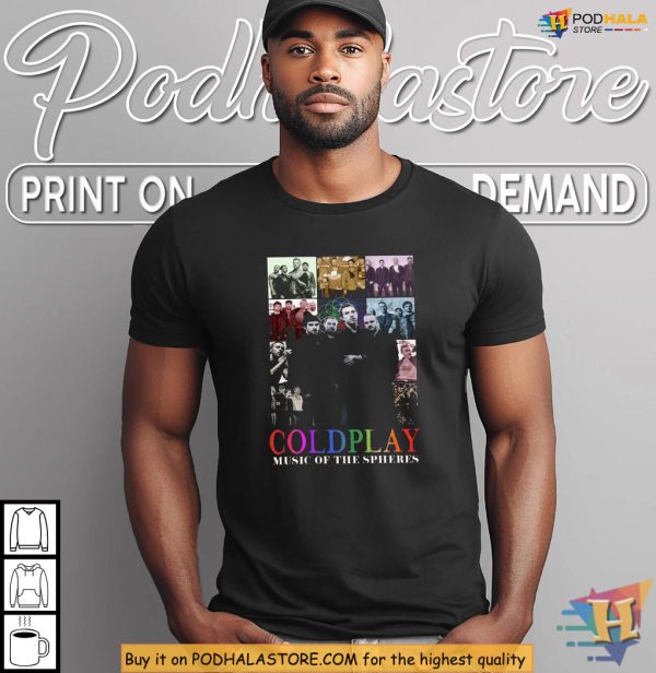 Coldplay Music Of The Spheres Shirt, Tour 2025 Graphic For Concert Fans
