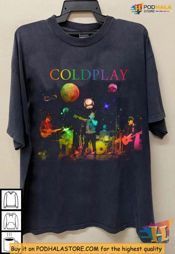 Coldplay Shirt Celebrating Music Of The Spheres Tour With Space Vibes