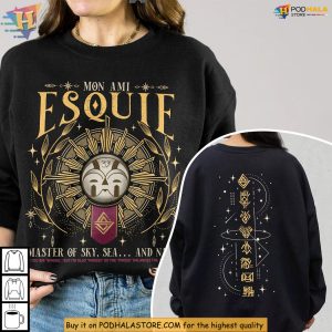 Esquie Shirt, Master Of Sky, Sea, Whooo Wheee Mystery Graphic Top