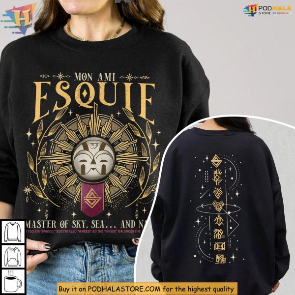 Esquie Shirt, Master Of Sky, Sea, Whooo Wheee Mystery Graphic Top
