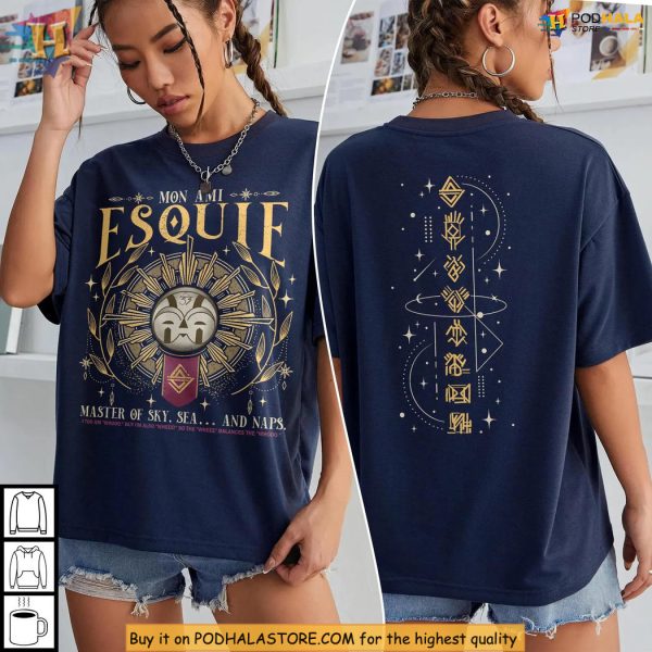 Esquie Shirt, Master Of Sky, Sea, Whooo Wheee Mystery Graphic Top
