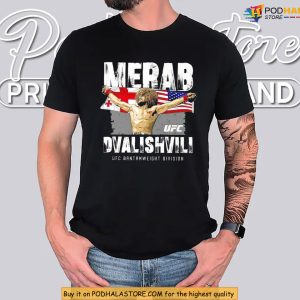 Fighter Pride Blends In Merab Dvalishvili Merch Shirt For Fans