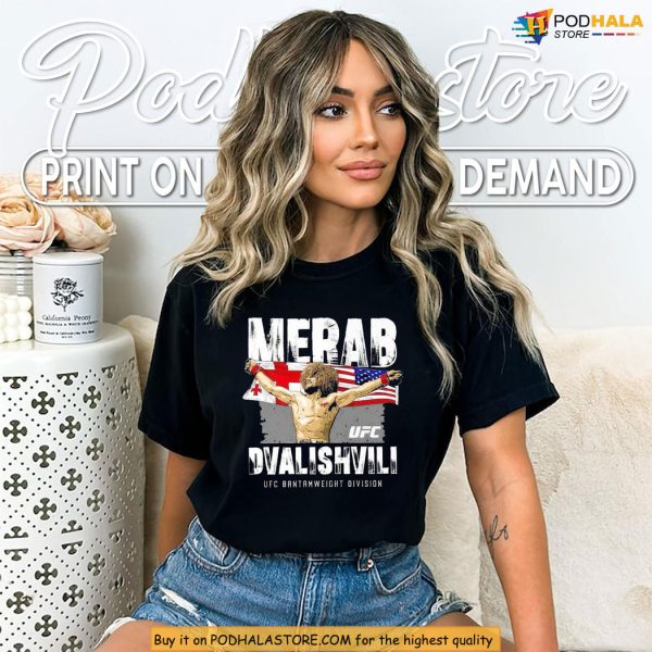 Fighter Pride Blends In Merab Dvalishvili Merch Shirt For Fans