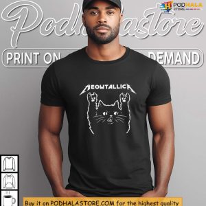 Funny Metalhead Cat Shirt Inspired By Meowtallica Fandom Culture 2