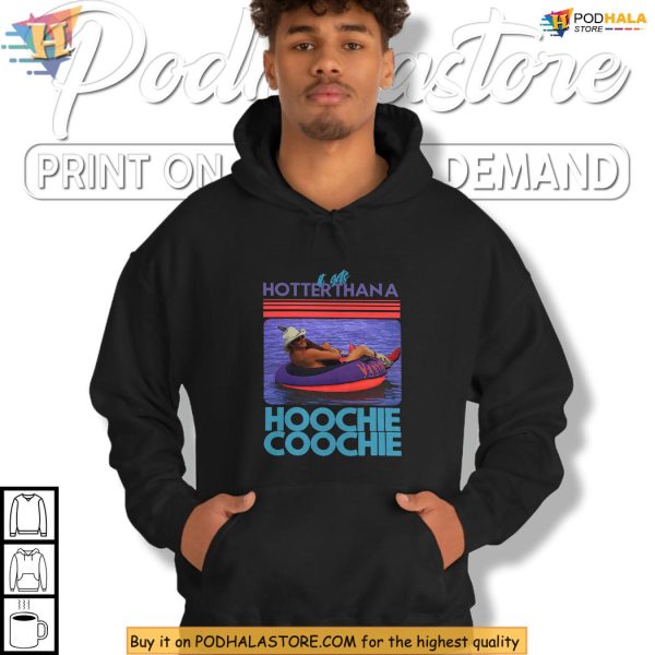 Funny Vacation Shirt Hotter Than A Hoochie Coochie Retro Lake Party