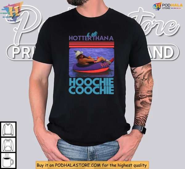 Funny Vacation Shirt Hotter Than A Hoochie Coochie Retro Lake Party