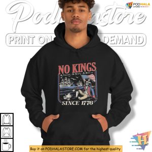 Historic 1776 No Kings Shirt With Anti-Fascist Freedom Vibes