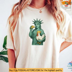 Liberty Shirt Subtle Anti Trump, Taco Chick Meme, Democracy Resist Apparel