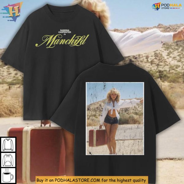 Manchild Shirt, Sabrina Carpenter Retro Look, Espresso Merch For Music Fans