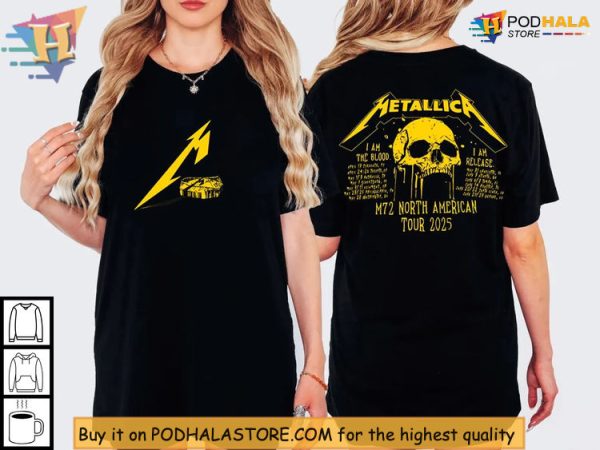 Metallica Concert Shirts Inspired By M72 Tour And Skull Artwork Vibe