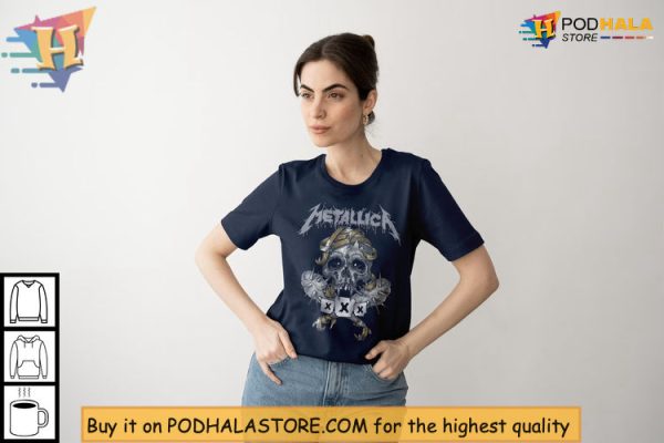 Metallica Vintage Shirt Featuring Gritty Skull Art For True Rockers