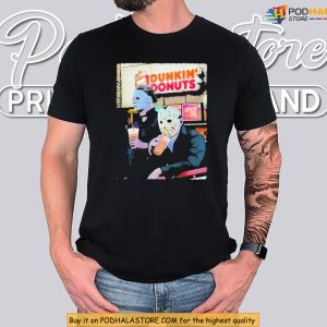 Michael Dunkin Coffee Break Shirt With Jason At Donut Shop