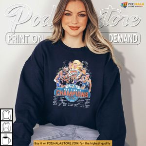 NBA Champions Shirt Honors Thunder Victory OKC 2025 Celebration Look 2