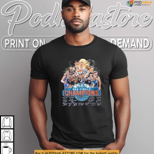 NBA Champions Shirt Honors Thunder Victory OKC 2025 Celebration Look 4