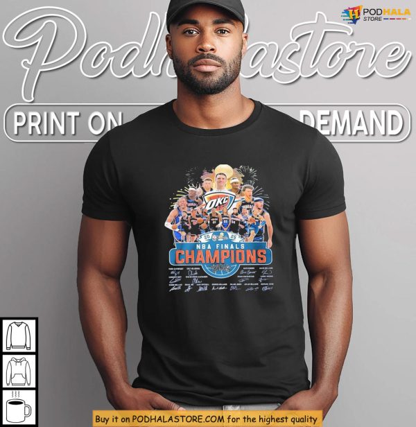 NBA Champions Shirt Honors Thunder Victory, OKC 2025 Celebration Look