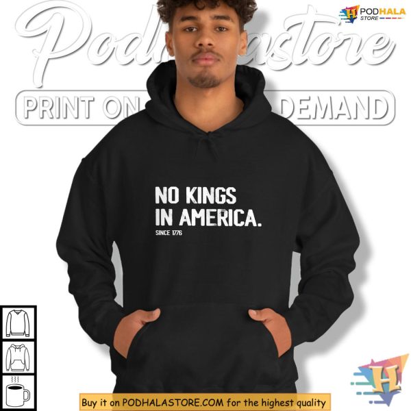No Kings Protest Shirt for Patriots Who Believe in Freedom Since 1776