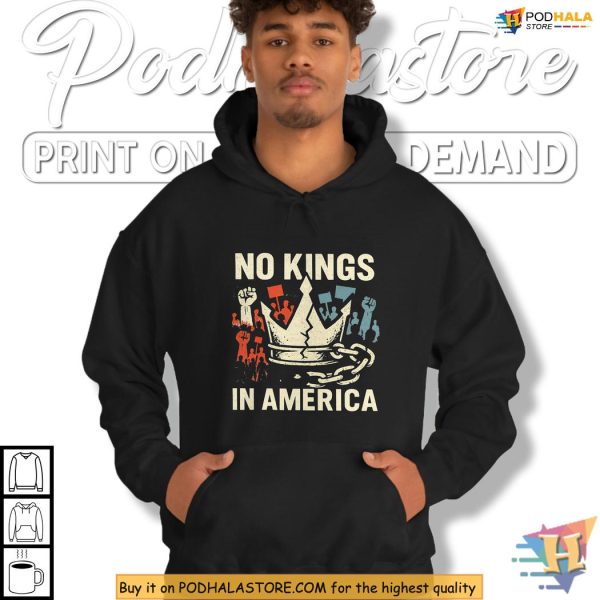 No Kings Revolution Shirt, Patriotic Protest Apparel for Political Voices