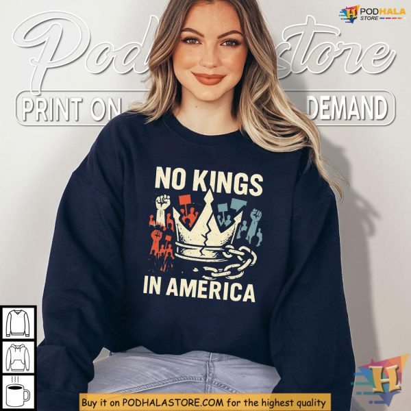 No Kings Revolution Shirt, Patriotic Protest Apparel for Political Voices