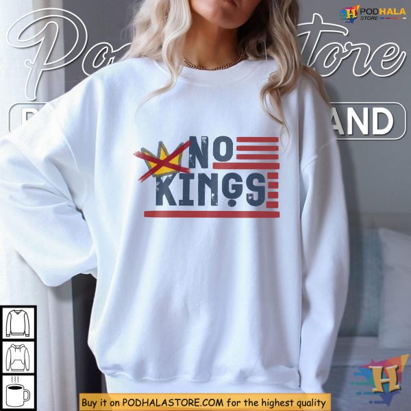 No Kings Shirt, Democracy In America, Resist Trump, Liberal Protest Design