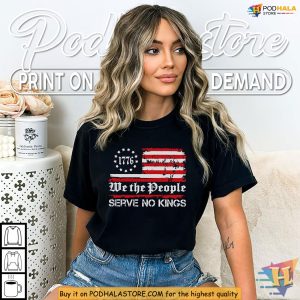 No Kings Shirt Featuring We The People, Anti Tyranny American Protest Look