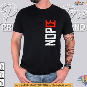 No Kings Shirt, Red Crown Vertical Protest Design for Bold American Rebels