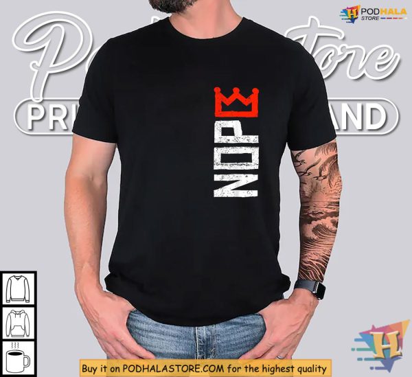 No Kings Shirt, Red Crown Vertical Protest Design for Bold American Rebels