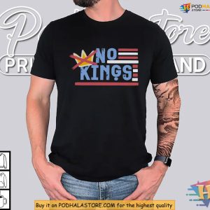 No Kings Shirt Retro America Vibe With Crossed Crown And Liberty Graphic 2