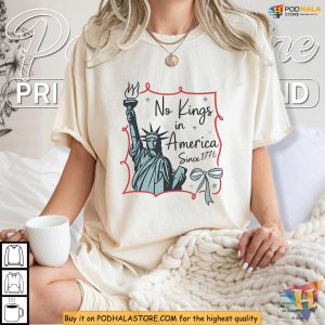 Political Shirt Celebrating No Kings in America Since 1776 Liberty Protest 2